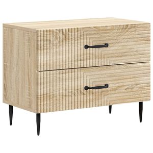 vidaXL Nattbordskap Sonoma eik 62 x 34,5 x 47,5 cm Konstruert tre
