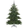 vidaXL Kunstig sammensatt juletre med 150 LED gr&oslash;nn 150 cm PVC og st&aring;l