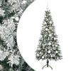 vidaXL Kunstig juletre med julekuler 120 cm 150 LED-lys Varmhvit