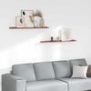 vidaXL Vegghylle med hylle 2 pcs R&oslash;d 100 x 9 x 3 cm Konstruert tre