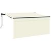 vidaXL Uttrekkbar markise Krem 300 x 200 cm stoff