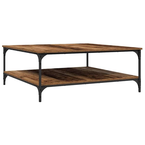 vidaXL Kaffebord Gammelt tre 100 x 100 x 40 cm Konstruert tre