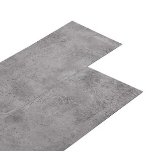 vidaXL Selvheftende PVC Gulvplanker Sement Brun 30,5 x 61 cm 28 stk.