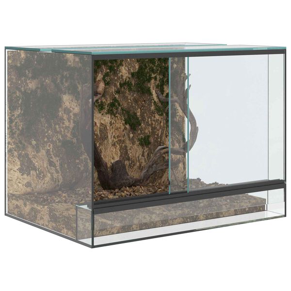 vidaXL Terrarium med lagring Gjennomsiktig 40 x 30 x 30 cm Glass