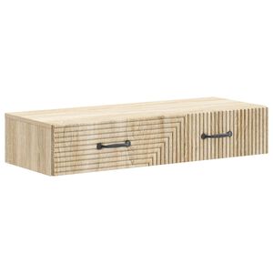 vidaXL Vegghengt Sidebord Sonoma eik 87,5 x 34,5 x 17 cm