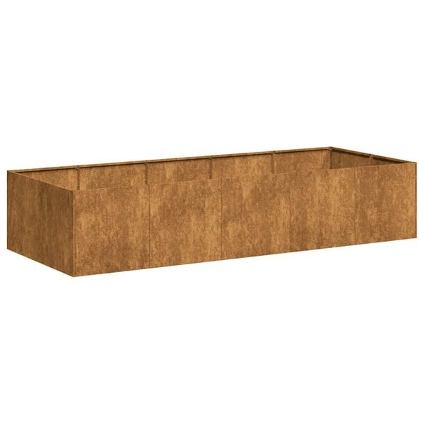 vidaXL Plantekasse rust 200x80x40 cm forvitringsst&aring;l