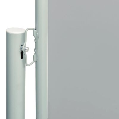 vidaXL Uttrekkbar sidemarkise 117x600 cm grå