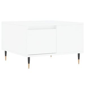 vidaXL Salongbord hvit 55x55x36,5 cm konstruert tre