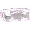 vidaXL Hagesofaer med puter 9 deler gr&aring; polyrotting akasie