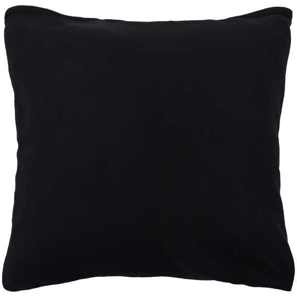 vidaXL Sengesett 4 deler fleece svart 155x200/80x80 cm