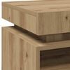 vidaXL Nattbord med LED 2 stk artisan eik 40x39x48,5 cm