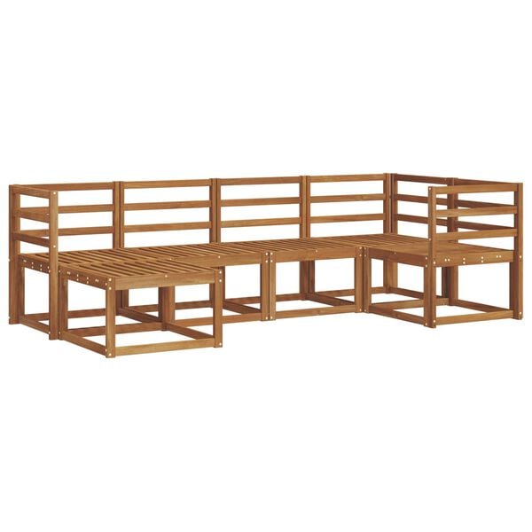 vidaXL Utend&oslash;rs sofa-sett 6 pcs Naturlig