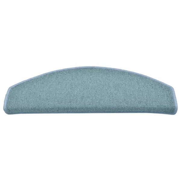 vidaXL Trappematter 30 stk 65x24x4 cm sj&oslash;bl&aring; halvrund store