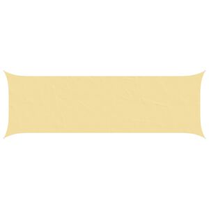 vidaXL Solskygge seil sand 6 x 2 m 100% polyester Oxford