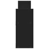 vidaXL Veggskap 100x18x40 cm svart konstruert tre