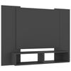 vidaXL Veggmontert TV-benk gr&aring; 120x23,5x90 cm konstruert tre