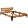 vidaXL Sengeramme med børstet finish heltre akasie 120x200 cm