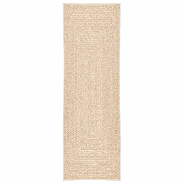 vidaXL Teppe ZIZUR beige 80x250 cm jute-utseende innend&oslash;rs og utend&oslash;rs