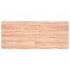 vidaXL Bordplate lysebrun 120x50x(2-6)cm behandlet heltre naturlig