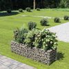 vidaXL Gabion h&oslash;ybed galvanisert st&aring;l 180x50x50 cm