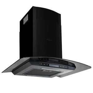 vidaXL Veggmontert kj&oslash;kkenvifte rustfritt st&aring;l 756 m&sup3;/h 60 cm svart
