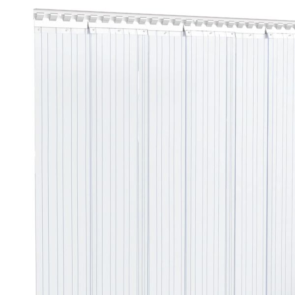 vidaXL Dørgardin gjennomsiktig 300 mm x 2,6 mm 25 m PVC