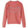 Barnegenser strikket medium rosa 140