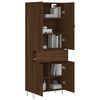 vidaXL Highboard brun eik 69,5x34x180 cm konstruert tre