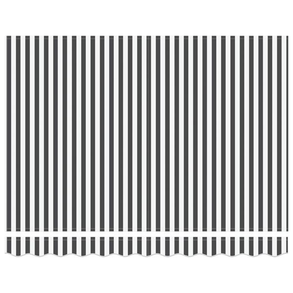 vidaXL Innvendbar Markise Antrasitt og Hvit 350 x 250 cm