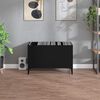 vidaXL Hifi-benk svart 74,5x38x48 cm konstruert tre