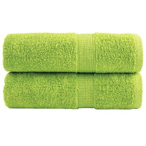 vidaXL Premium vaskeh&aring;ndkl&aelig;r SOLUND 2 stk eplegr&oslash;nne 30x30 cm 600 gsm