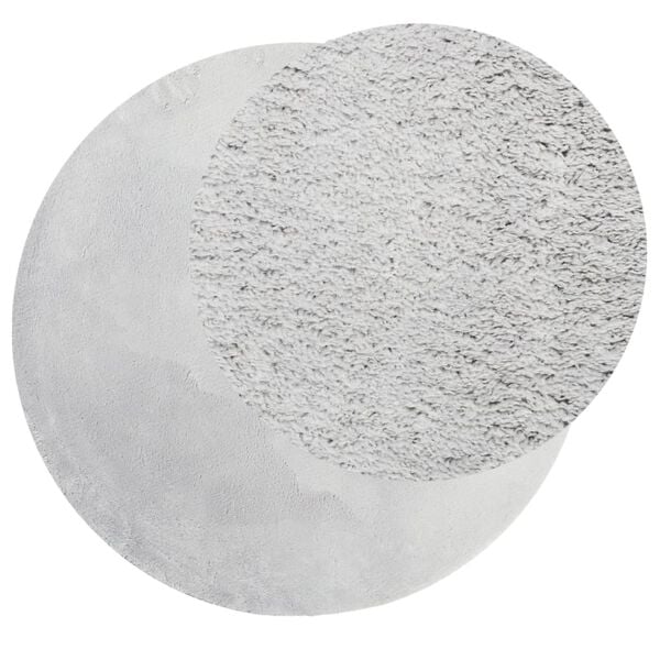 vidaXL Teppe HUARTE kort luv mykt og vaskbart gr&aring; &Oslash; 100 cm