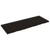 vidaXL Vegghylle m&oslash;rkebrun 160x60x(2-4) cm behandlet heltre eik