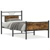 vidaXL Sengeramme uten madrass r&oslash;kt eik 80x200 cm konstruert tre