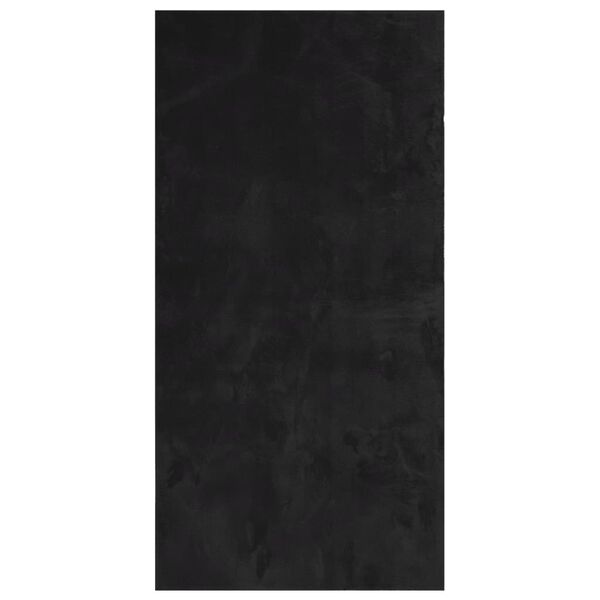 vidaXL Teppe HUARTE kort luv mykt og vaskbart svart 100x200 cm
