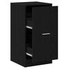 vidaXL Apotekskap Svart eik 40 x 41 x 77.5 cm Konstruert tre