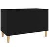 vidaXL Hifi-benk svart 74,5x38x48 cm konstruert tre
