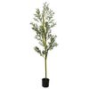 vidaXL Kunstig oliventre 800 blader 200 cm gr&oslash;nn