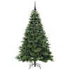 vidaXL Kunstig juletre med 300 LED med stativ gr&oslash;nn 180 cm PE og PVC