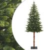 vidaXL Kunstig sammensatt juletre 180 cm PVC og metall Gr&oslash;nn