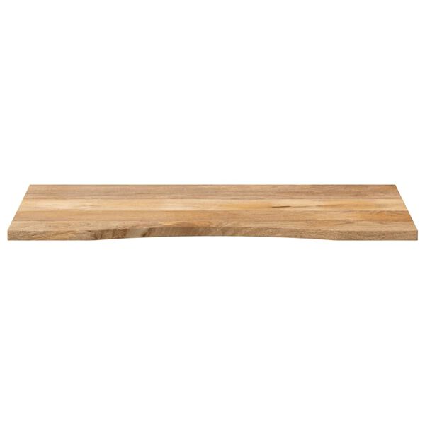 vidaXL Skrivebordsplate med kurve 110x50x2,5 cm heltre grovt mangotre