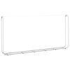 vidaXL Vedstativ 300x25x150 cm Galvanisert st&aring;l