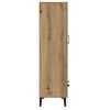 vidaXL Highboard artisan eik 70x31x115 cm konstruert tre