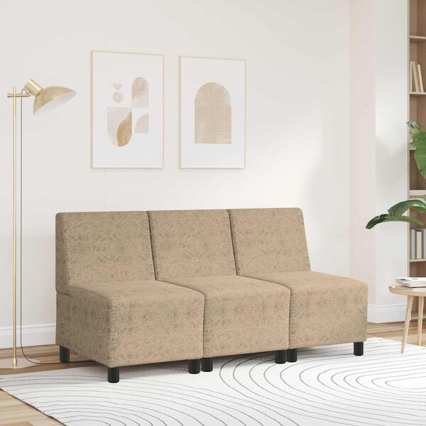 vidaXL | Sofa stol | med pute Lysegr&aring; 55 x 74 x 82 cm Faux semsket skinn