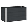 vidaXL H&oslash;ybed Svart 100 x 50 x 54 cm WPC og Aluminium