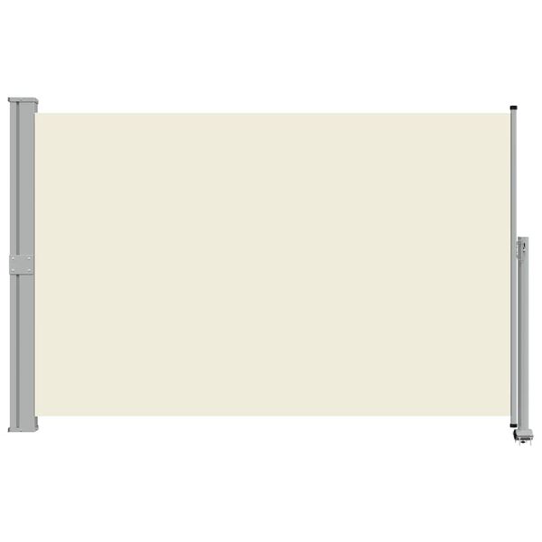 vidaXL Uttrekkbar sidemarkise 160 x 300 cm kremhvit