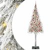 vidaXL Juletre med 300 LED med stativ Hvit 210 cm PE og st&aring;l