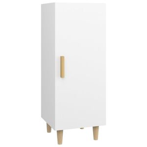 vidaXL Skjenk hvit 34,5x34x90 cm konstruert tre