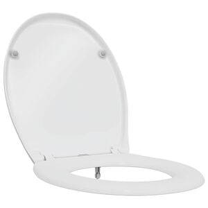vidaXL Toalettsete Hvit 47 x 37 x 4 cm Duroplast