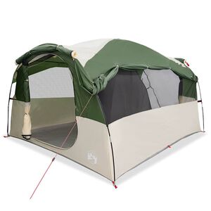 vidaXL Familietelt for camping 6 personer gr&oslash;nn vannavst&oslash;tende